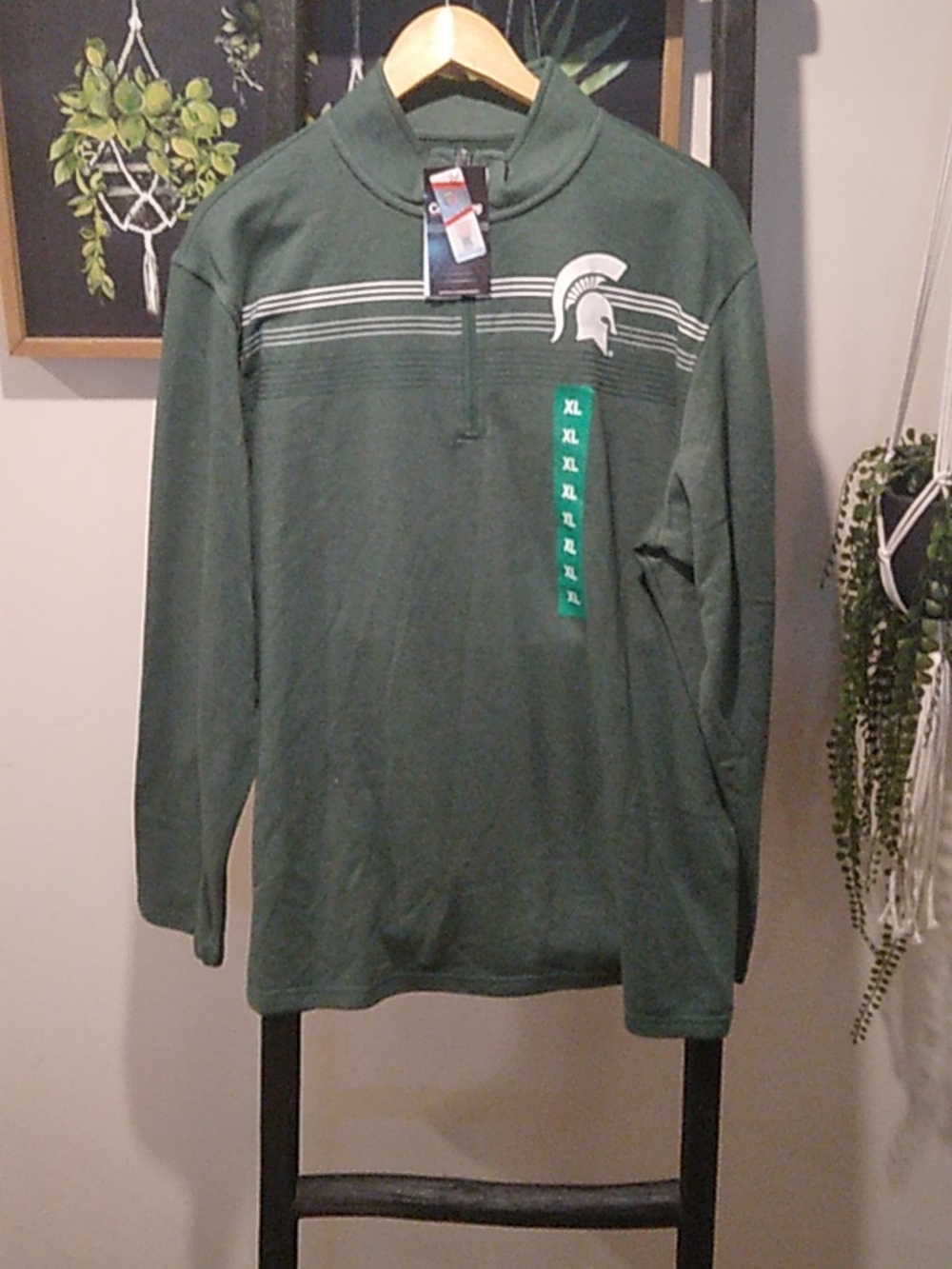 Men's Captivating University Of Michigan State Spartans Pullover